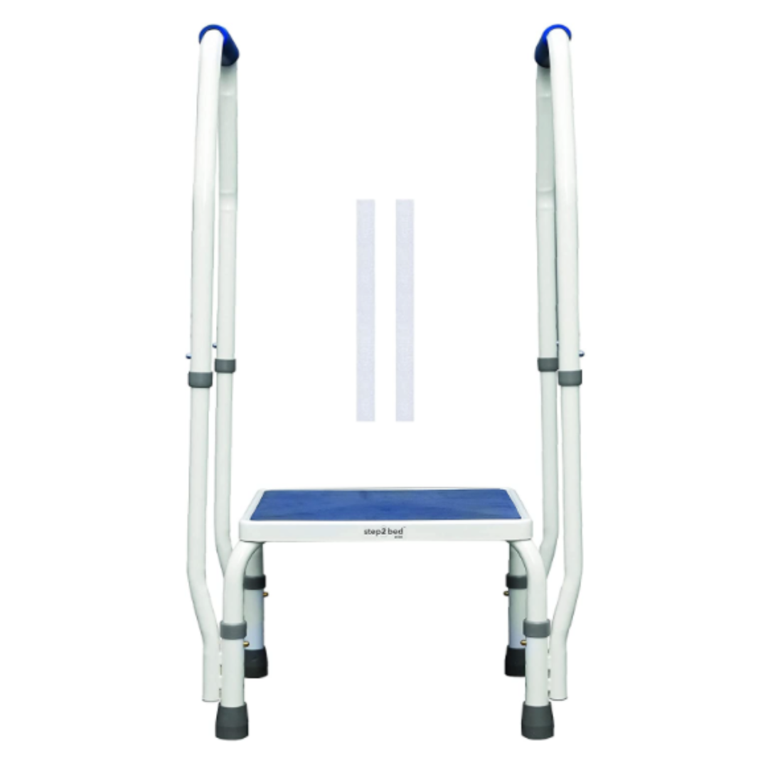 Step2Health Step2Bed Mini - Adjustable Height Bedside Step Stool w/ Dual Arms - Senior.com Step Stools
